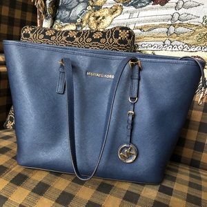 Blue Michael Kors purse
